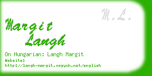 margit langh business card